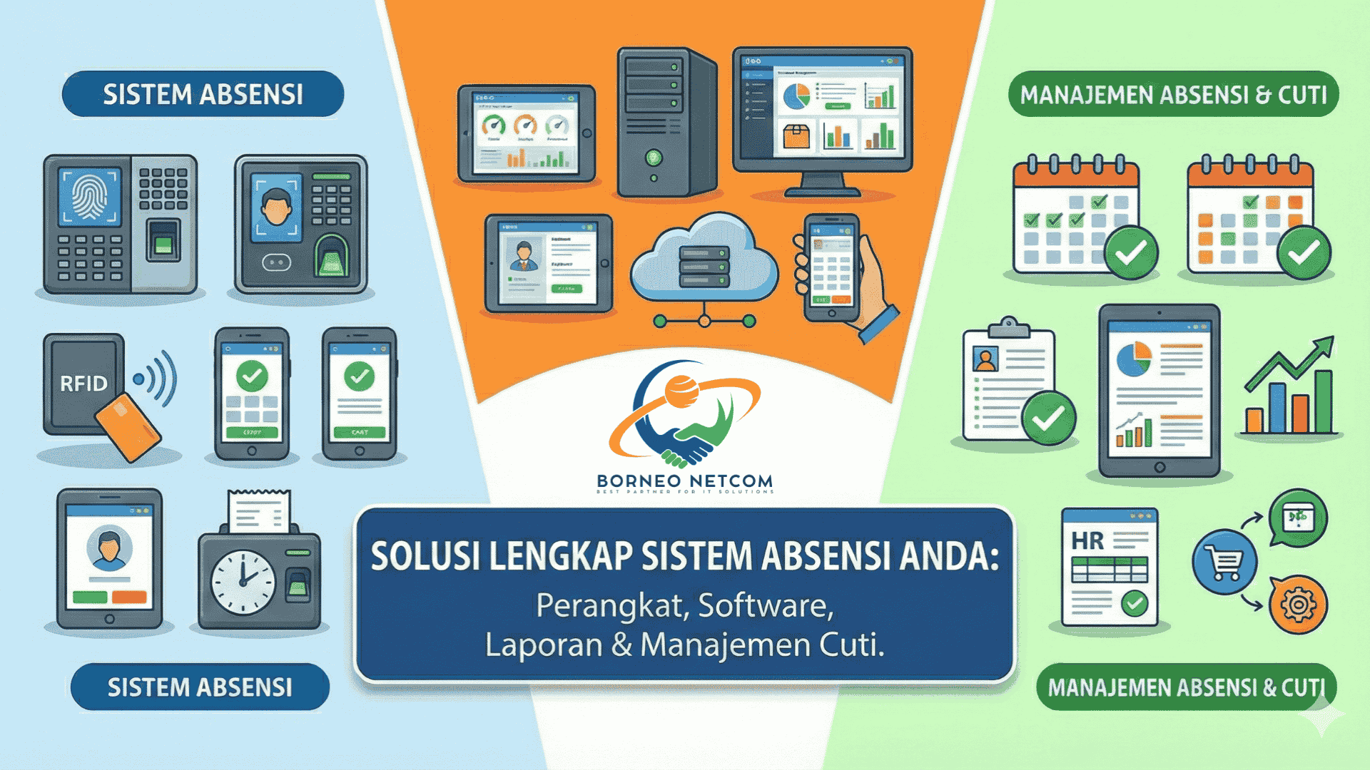 Sistem absensi fingerprint modern dengan teknologi biometrik